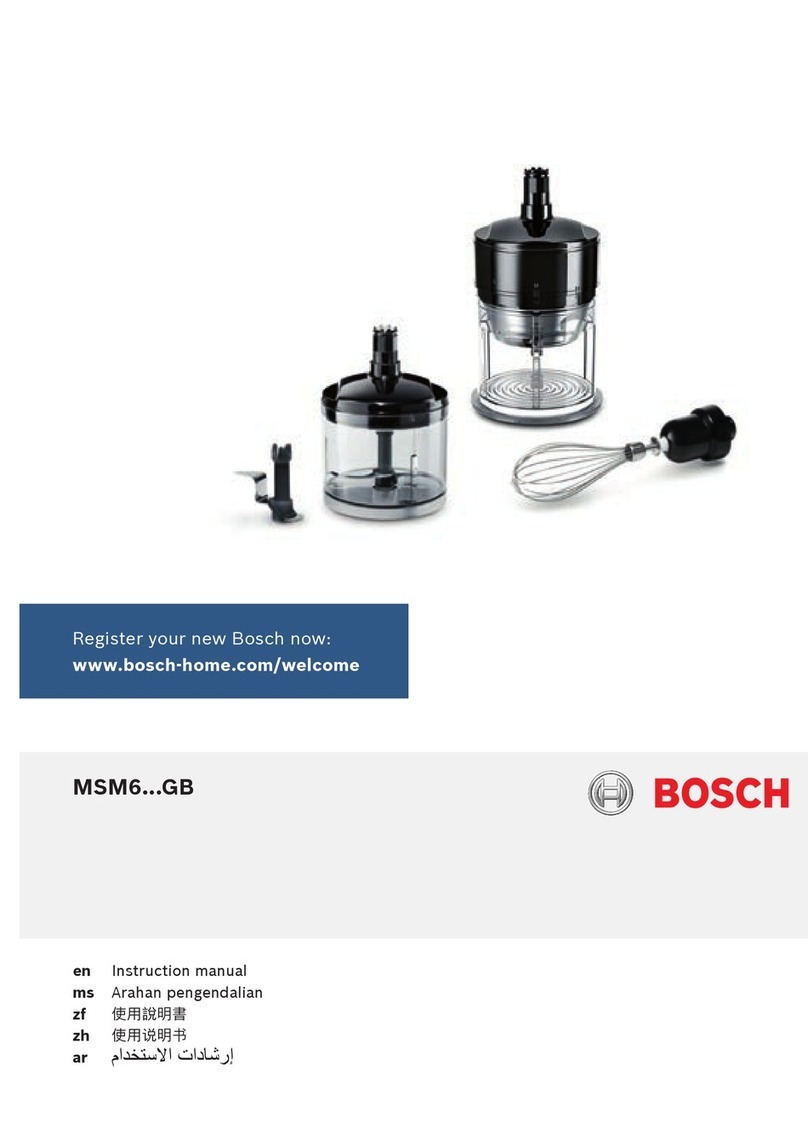 Bosch MSM6***GB User manual