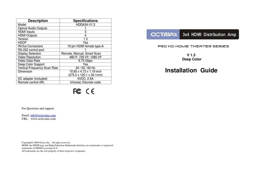 Octava HDDA34-V1.3 installation guide