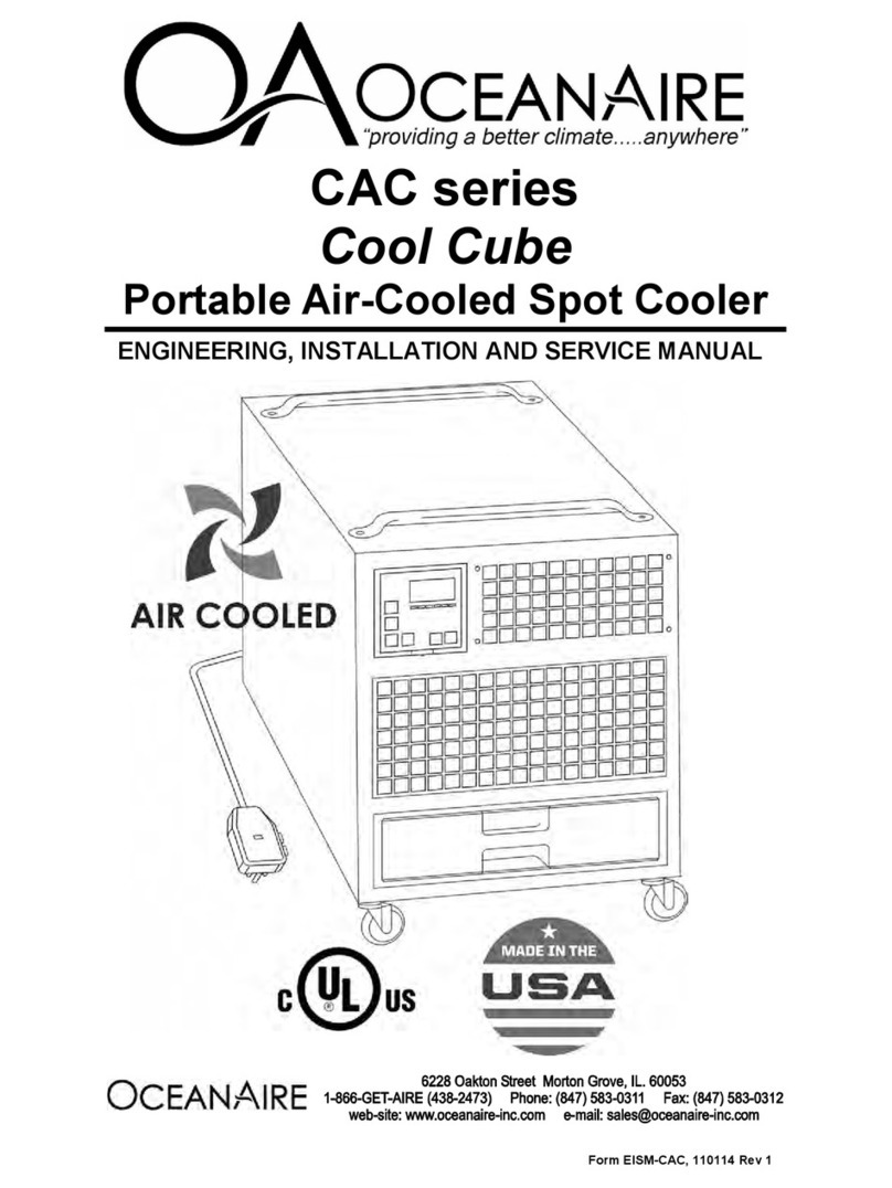 OCEANAIRE CAC series Engineering, installation and service manual OCEANAIRE CAC series Engineering, installation and service manual