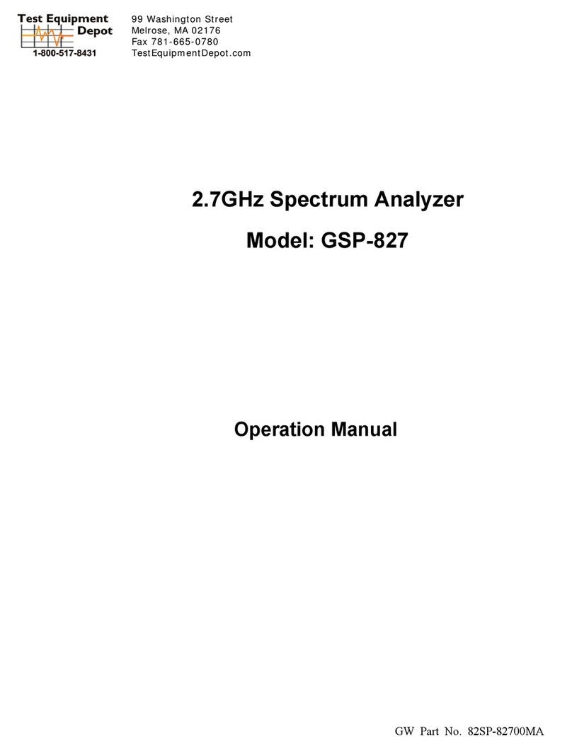 Good Will Instrument GSP-827 Operation manual