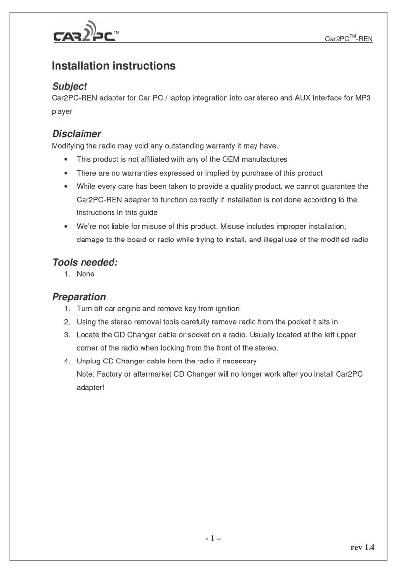 Car2pc REN User manual
