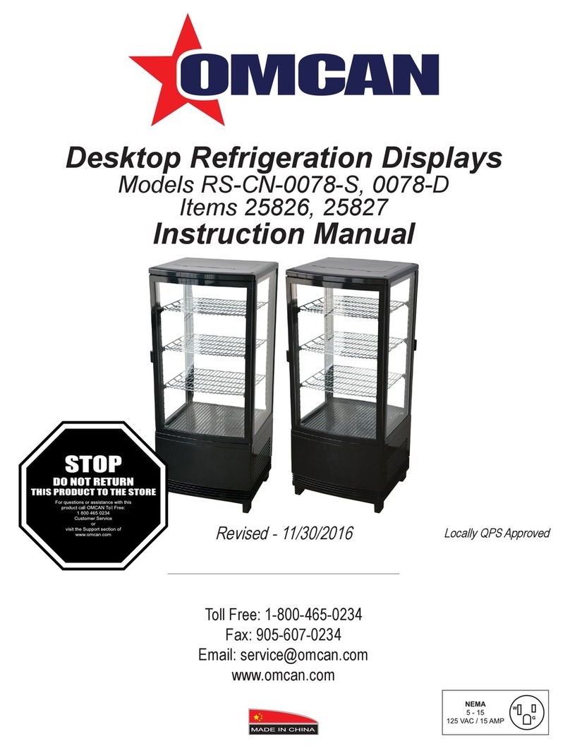 Omcan RS-CN-0078-S instruction manual
