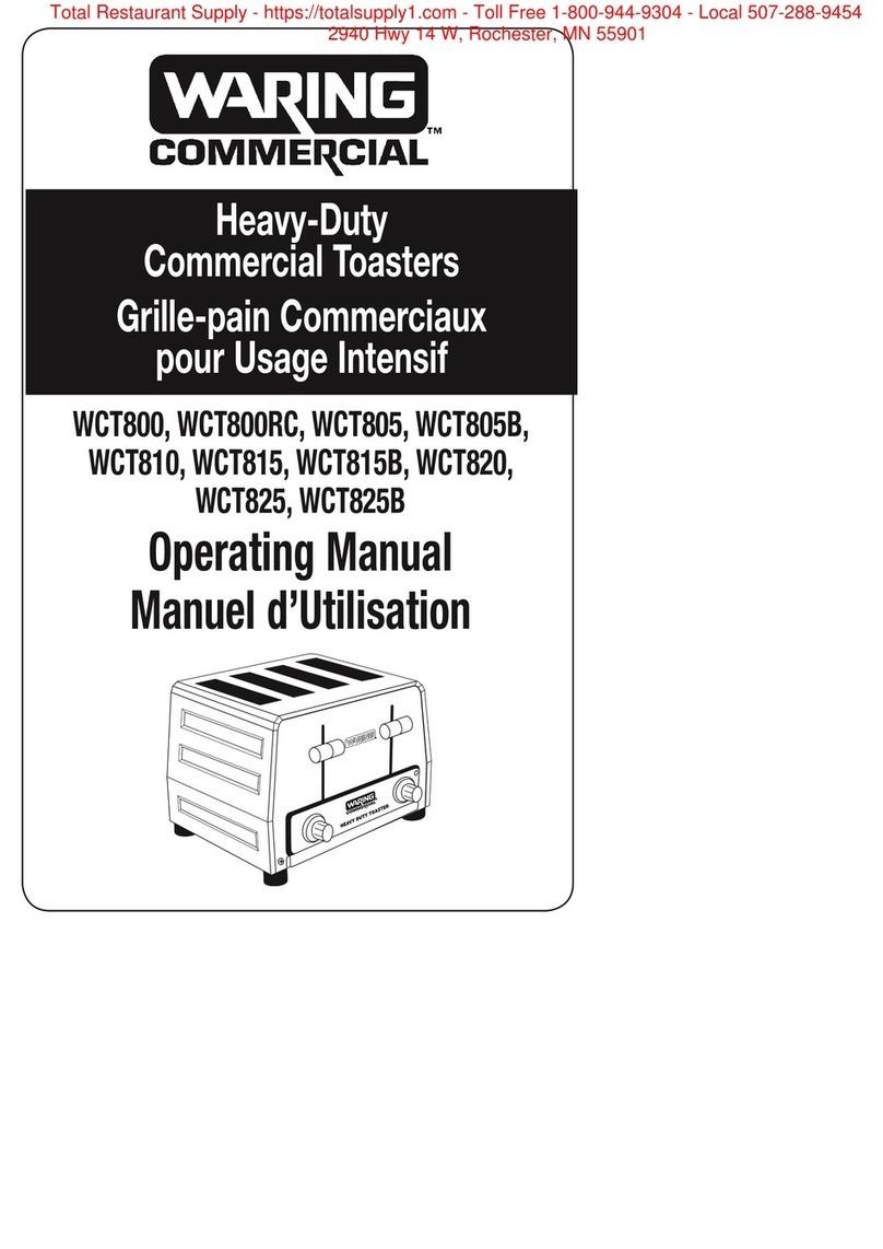 Waring WCT800 User manual