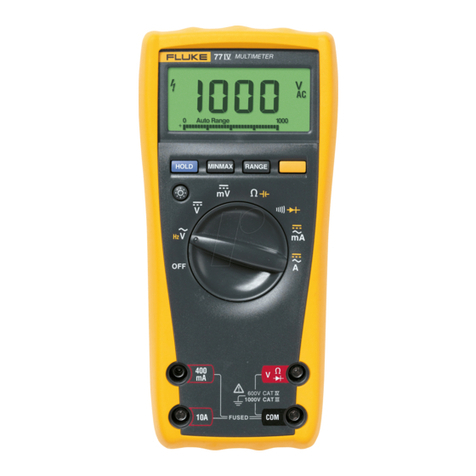 Fluke 77 Series IV User manual Fluke 77 Series IV User manual