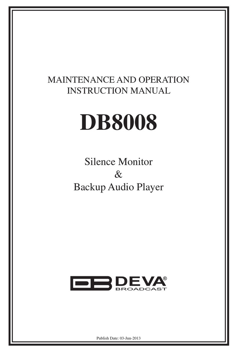 DEVA Broadcast DB8008 Maintenance and operation instruction manual DEVA Broadcast DB8008 Maintenance and operation instruction manual