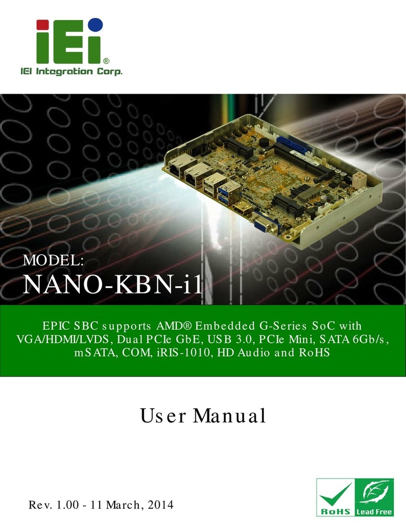 IEI Technology NANO-KBN-i1 User manual