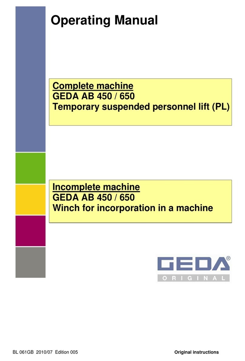 GEDA AB 450 User manual