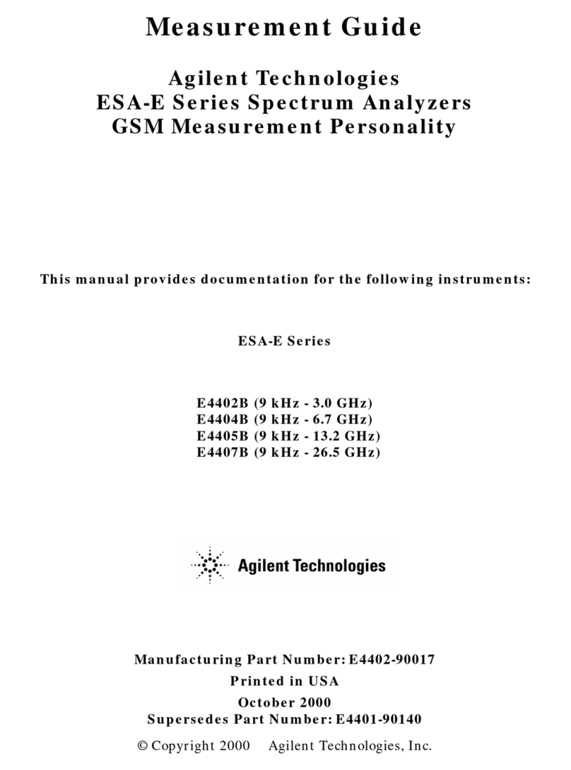 Agilent Technologies ESA-E E4404B User manual