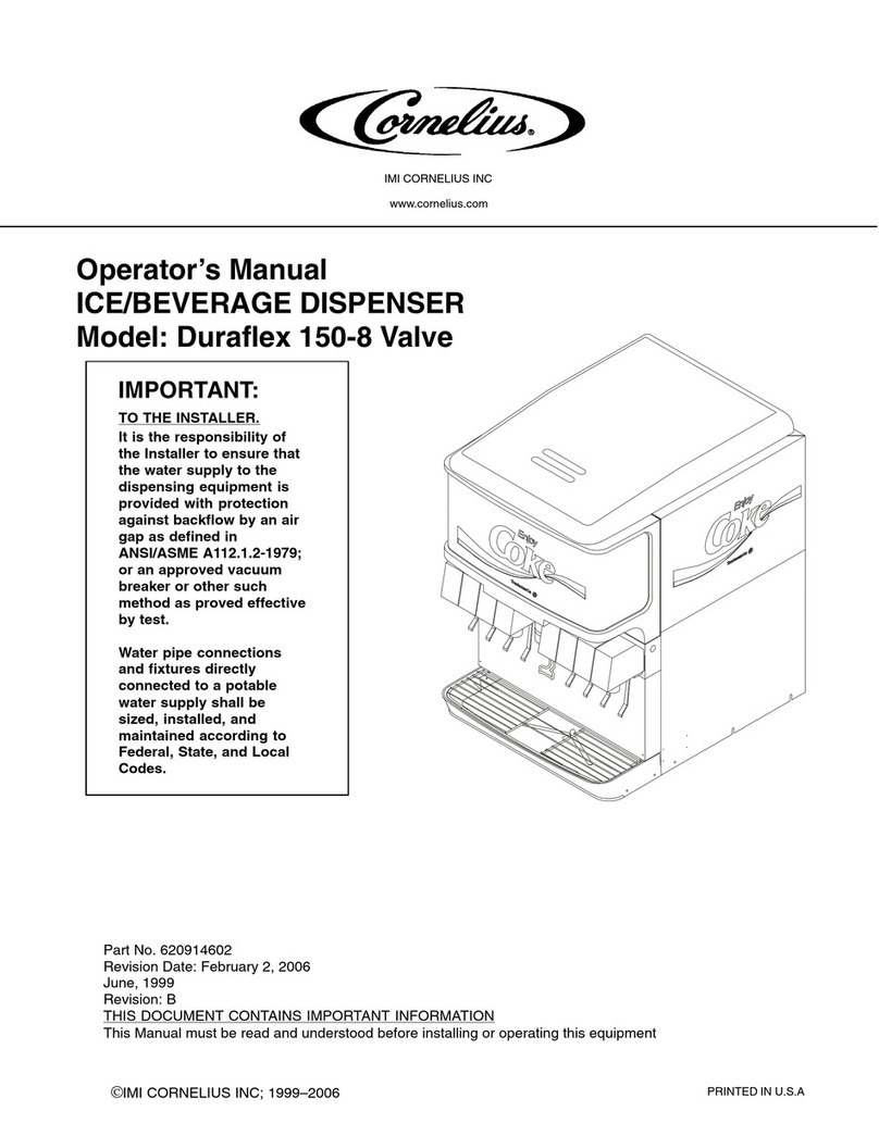 Cornelius Duraflex 150-8 Valve User manual