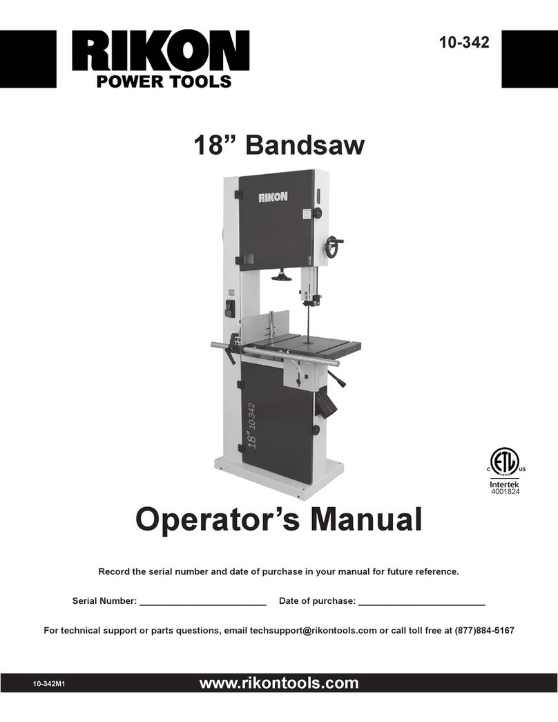 Rikon Power Tools 10-342 Operator's manual