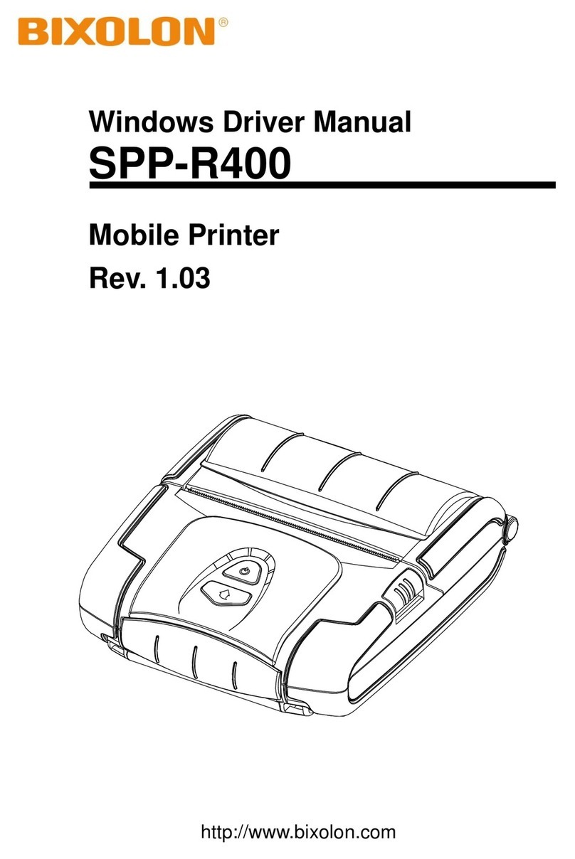 BIXOLON SPP-R400 Installation and operation manual