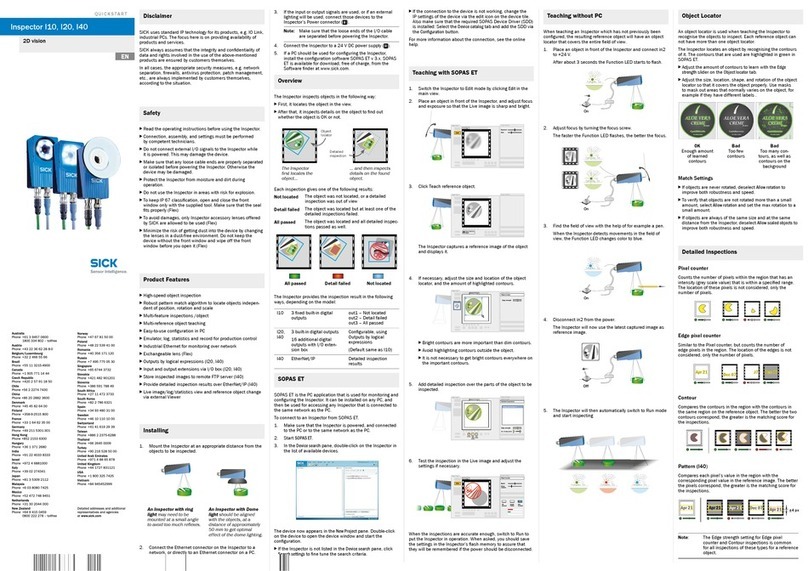 SICK Inspector I10 quick start guide
