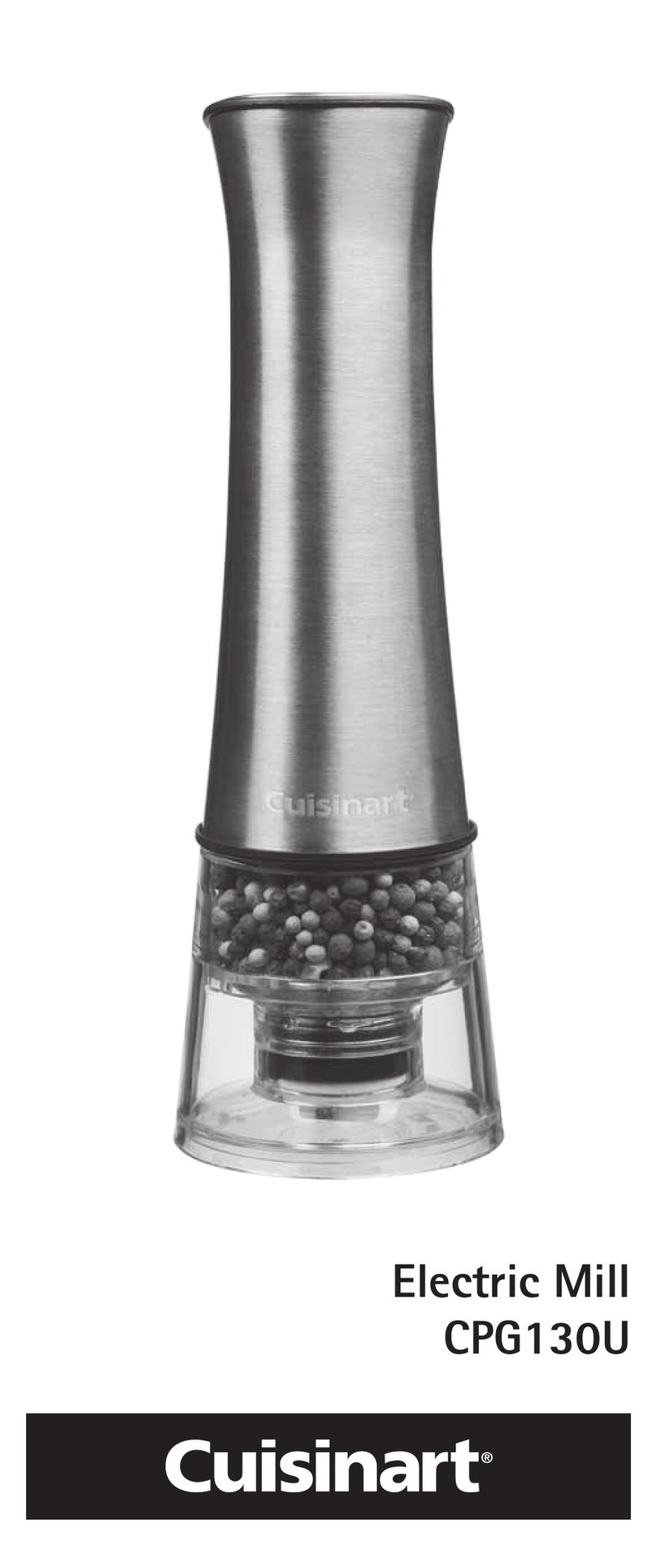Cuisinart CPG130U User manual