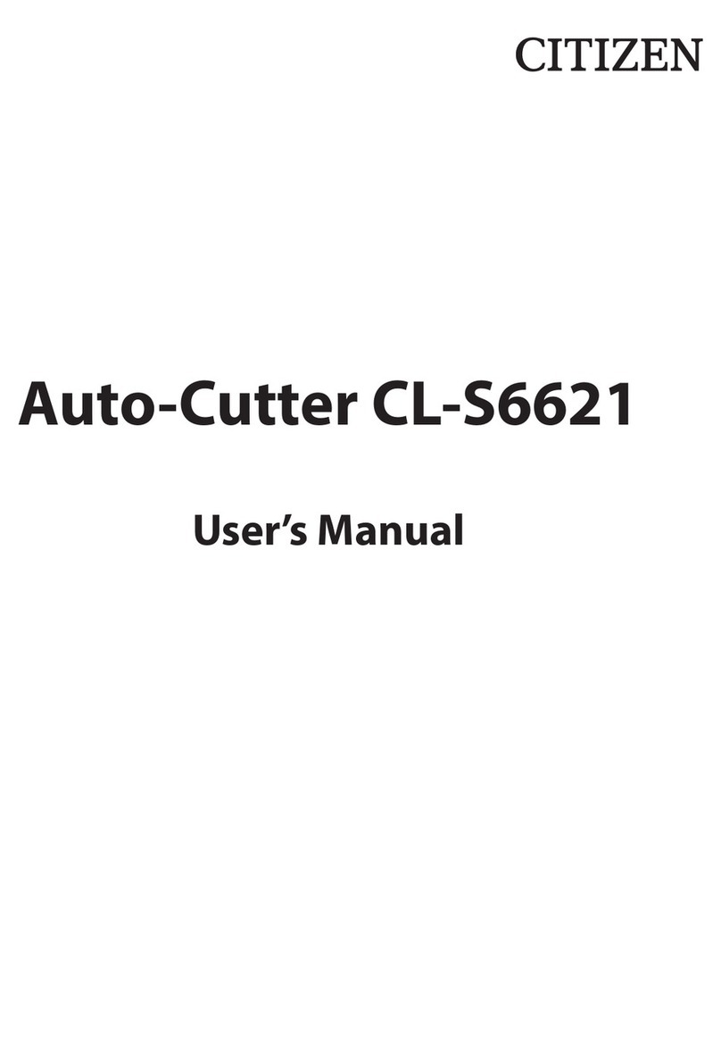 Citizen Auto-Cutter CL-S6621 User manual
