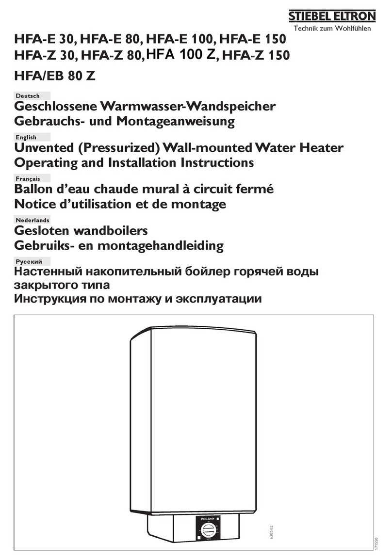 STIEBEL ELTRON HFA-E 30 User manual STIEBEL ELTRON HFA-E 30 User manual