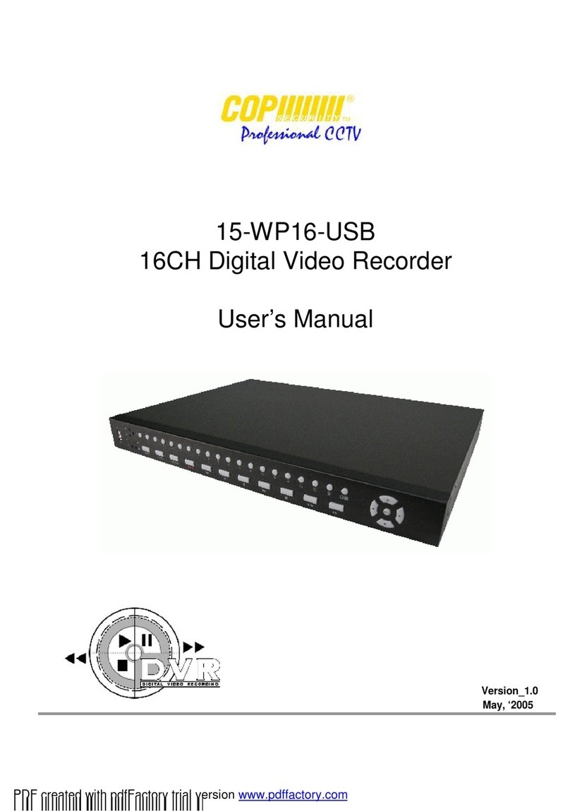 COP Security 15-WP16-USB User manual
