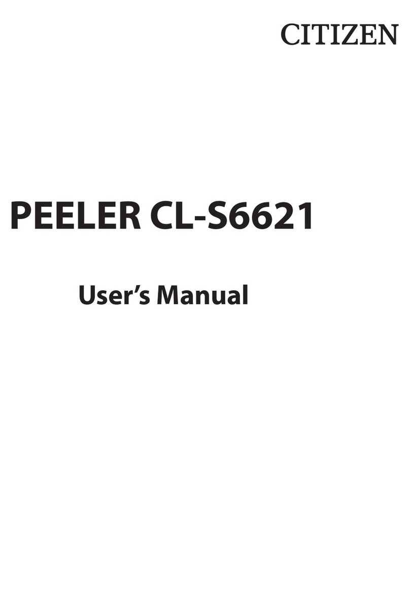 Citizen Peeler CL-S6621 User manual