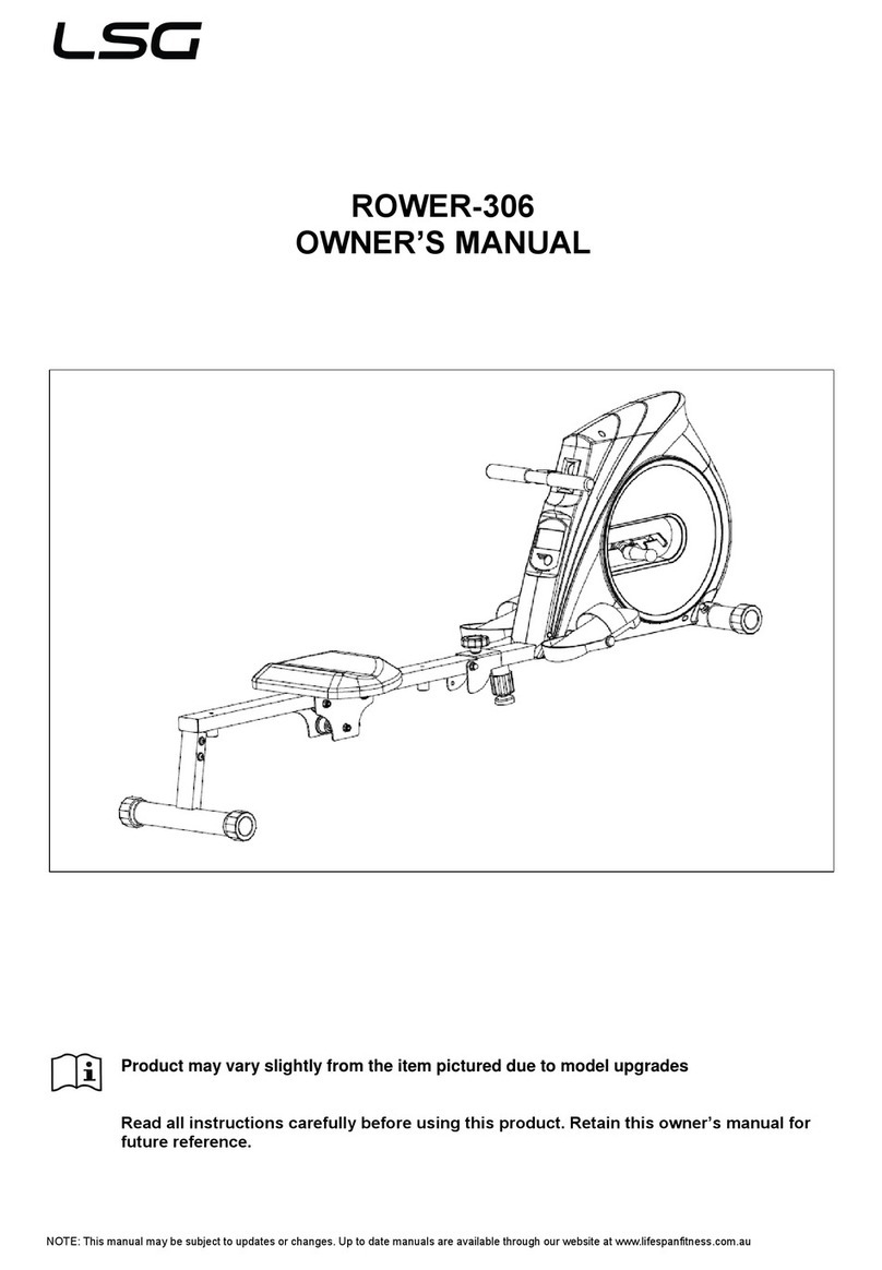 LSG ROWER-306 owner's manual