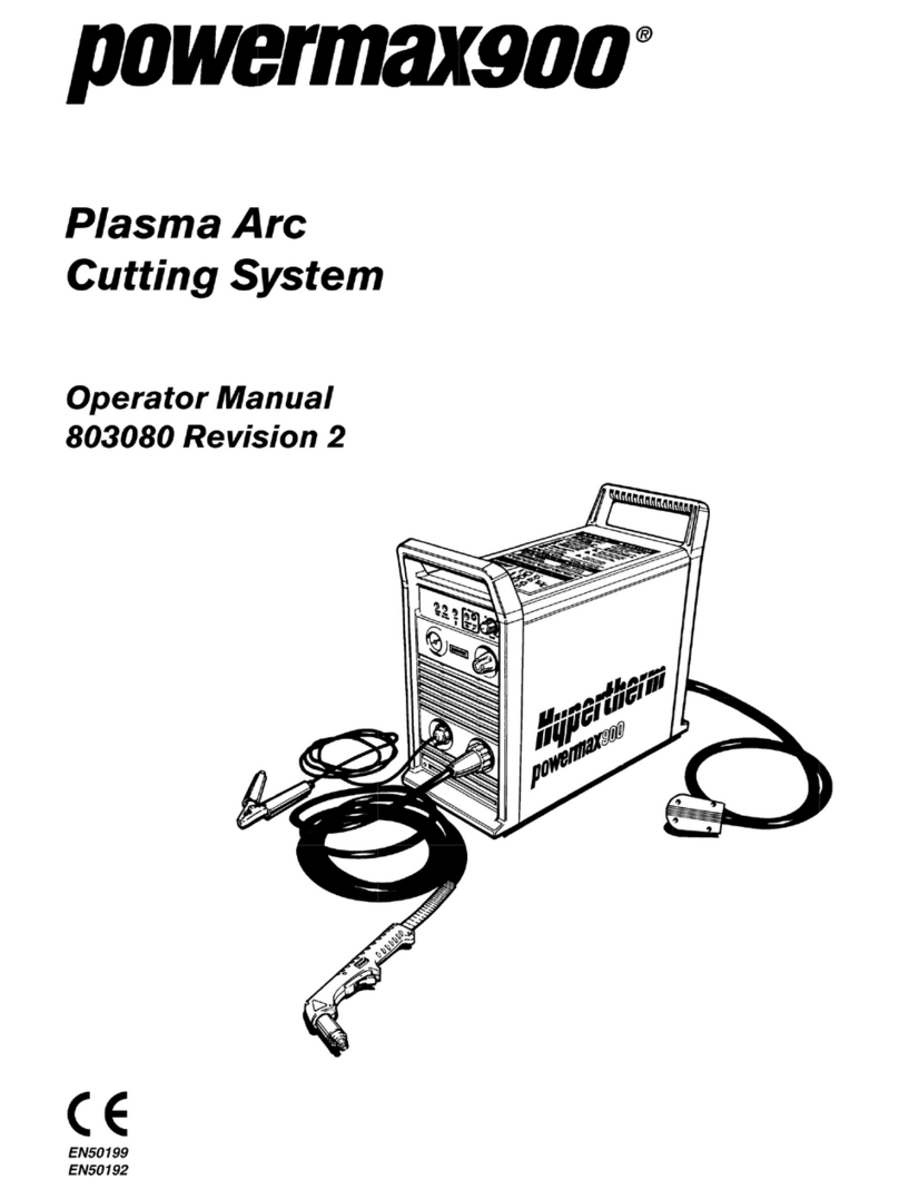 Hypertherm powermax900 User manual
