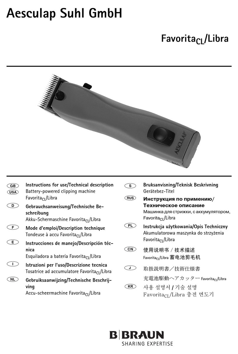 Aesculap FavoritaCL/Libra User manual