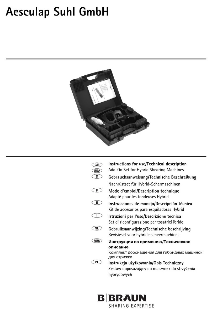 Aesculap GT205 User manual