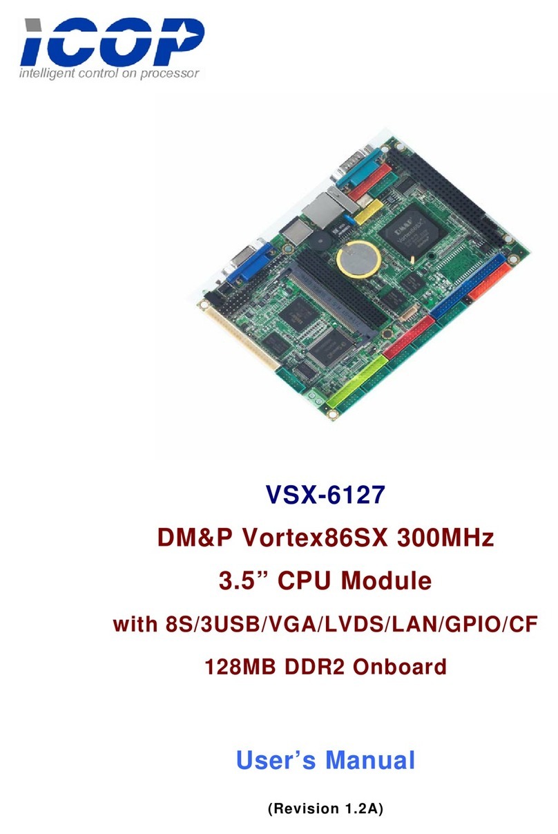 ICOP Technology VSX-6127 user manual