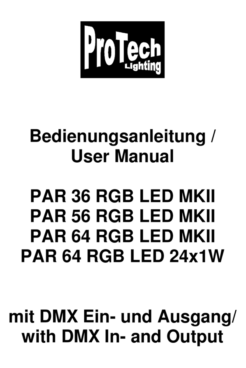 Pro-tec PAR 36 RGB LED MKII user manual