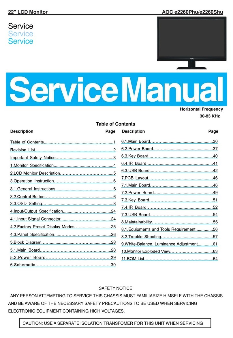 AOC e2260Phu User manual