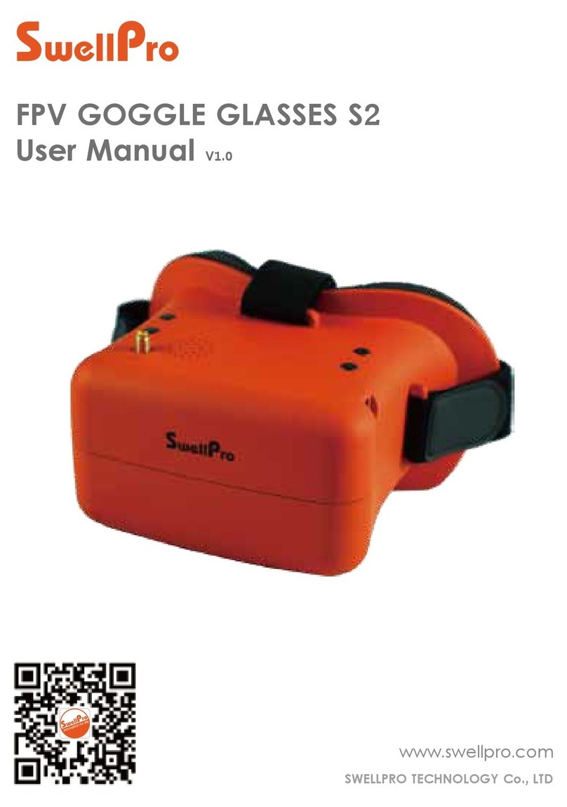 SWELLPRO FPV GOGGLE GLASSES S2 user manual
