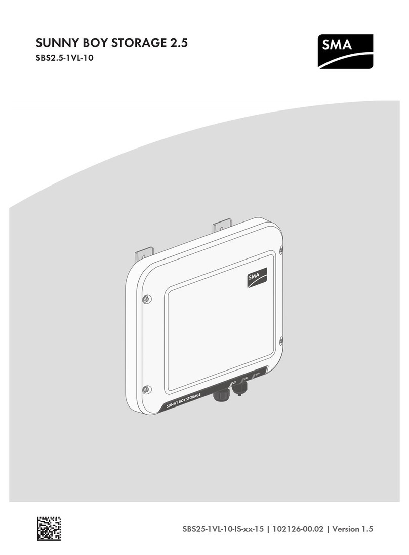 SMA SUNNY BOY STORAGE 2.5 Quick reference guide