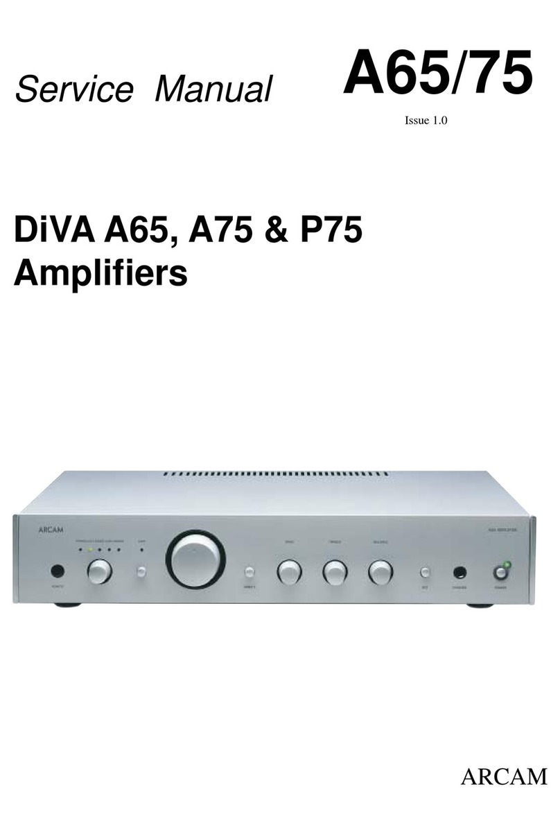 Arcam DiVA A65 User manual Arcam DiVA A65 User manual