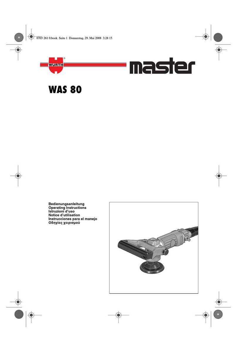 Master WAS 80 operating instructions