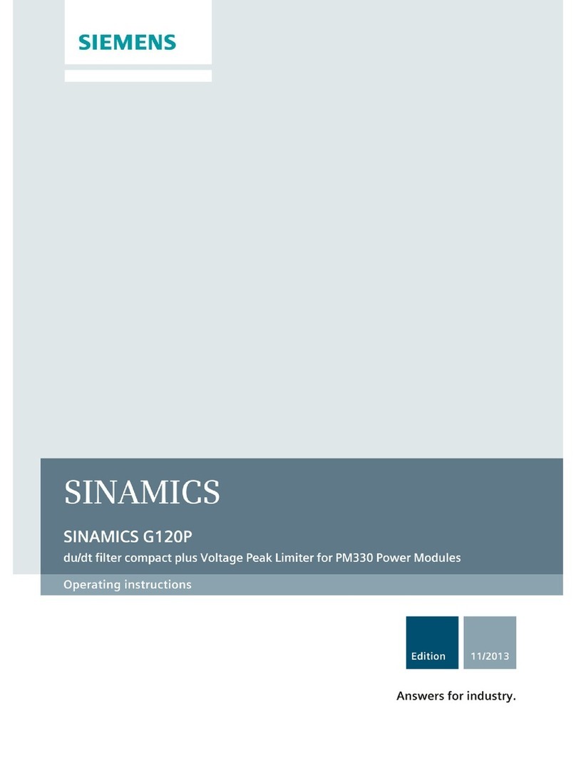 Siemens SINAMICS G120P User manual