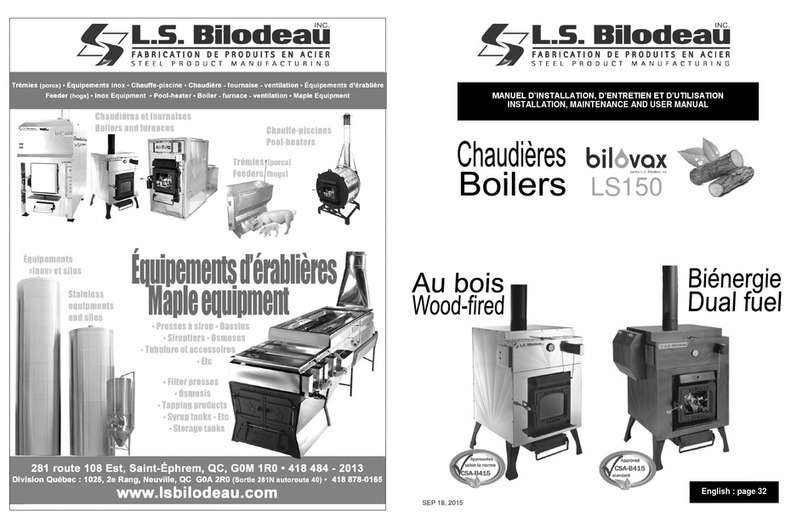 L.S. BILODEAU LS150 Installation, maintenance and user manual