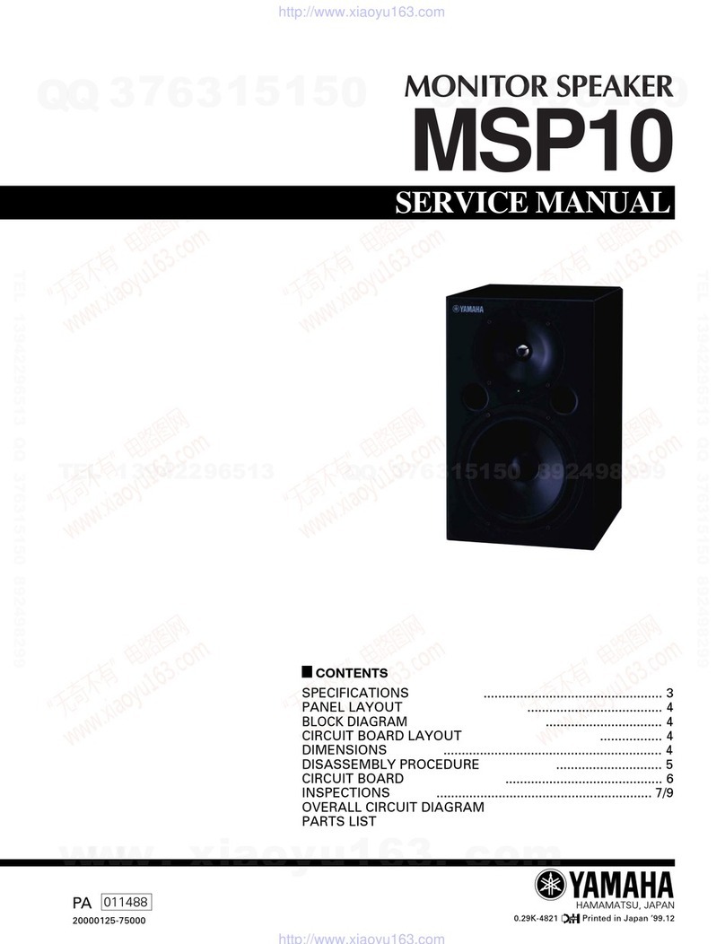 Yamaha MSP10 Service manual