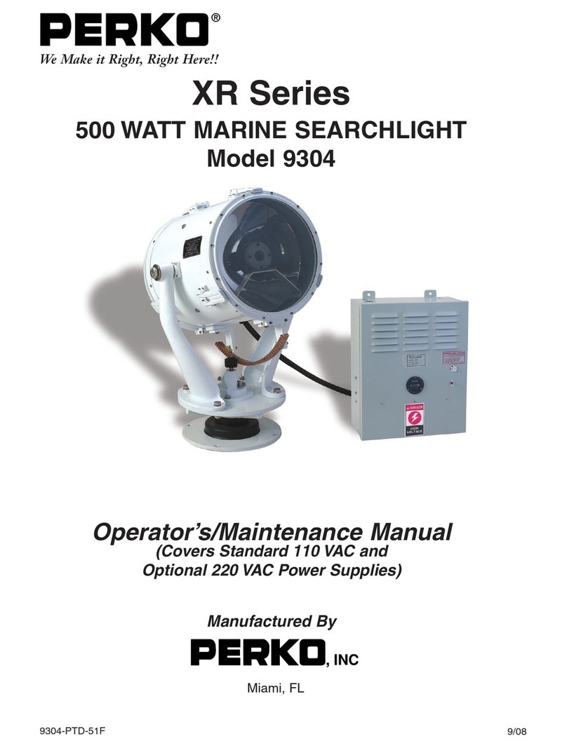Perko 9304 Operator's  maintenance manual