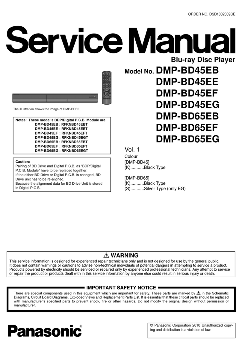 Panasonic DMP-BD45EB User manual