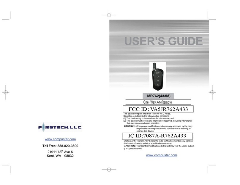 CompuSTAR 1WAMR-PRO user manual