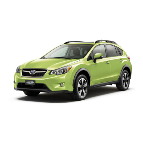 Subaru XV CROSSTREK HYBRID 2014 Technicians reference booklet