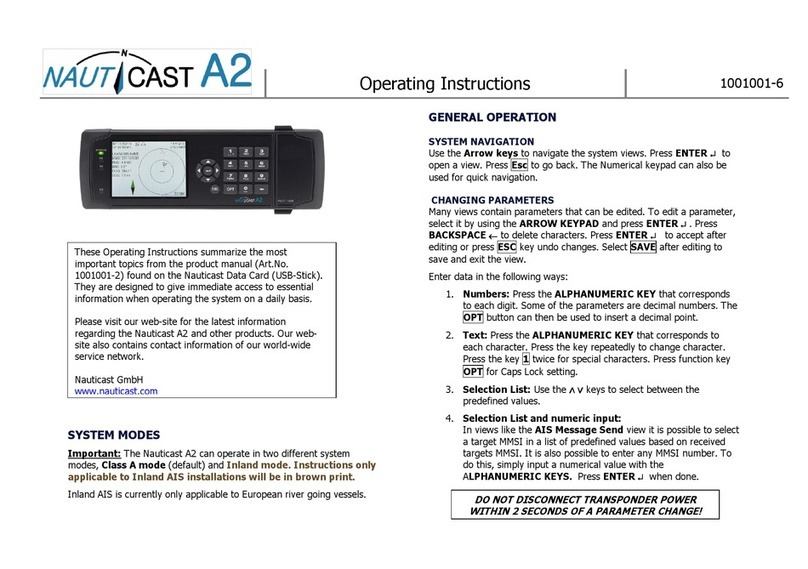 NAUTICAST A2 User manual