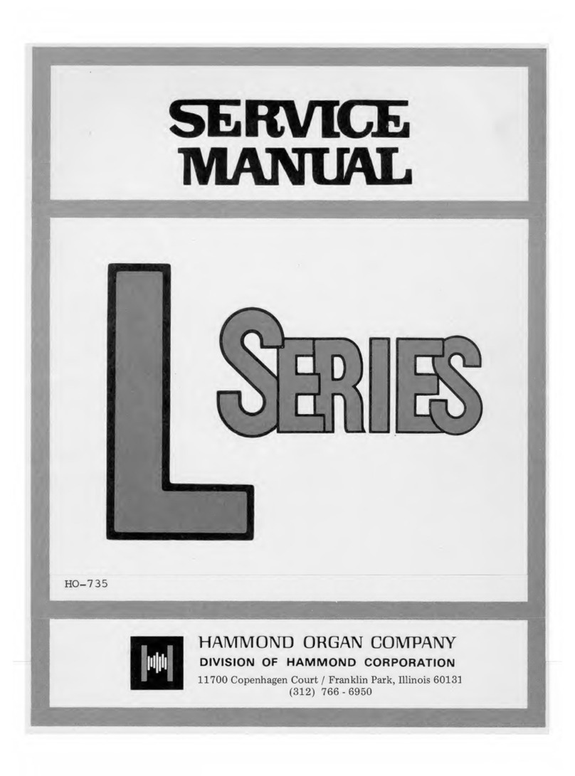 Hammond L series User manual