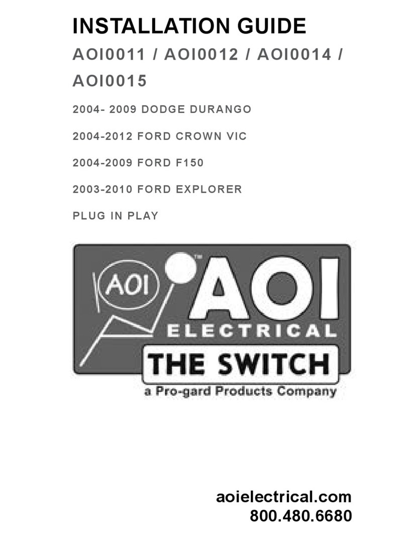 Aoi Electrical AOI0012 installation guide Aoi Electrical AOI0012 installation guide