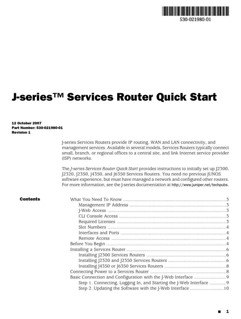 Juniper J2300 Quick start quide