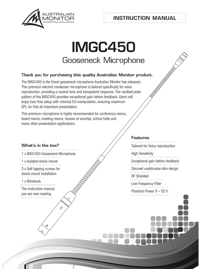 AUSTRALIAN MONITOR IMGC450 User manual AUSTRALIAN MONITOR IMGC450 User manual
