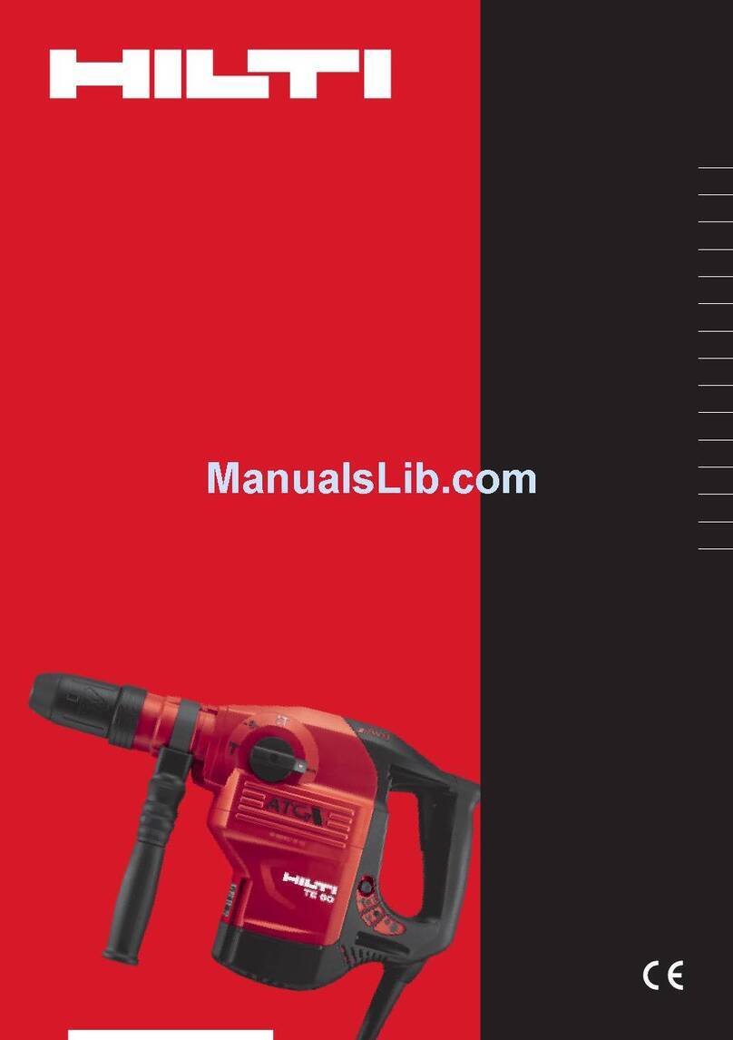 Hilti TE 60 operating instructions