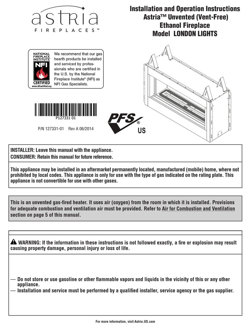 Astria london lights User manual