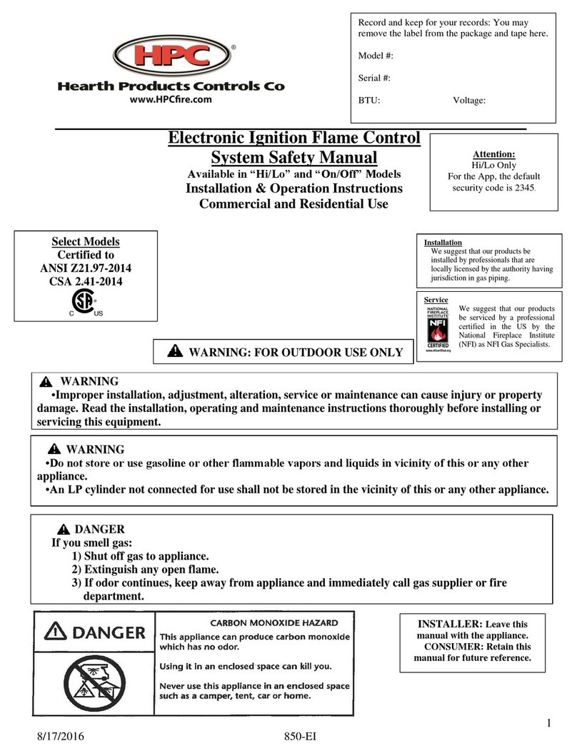 HPC Electronic Ignition Flame Control System User guide