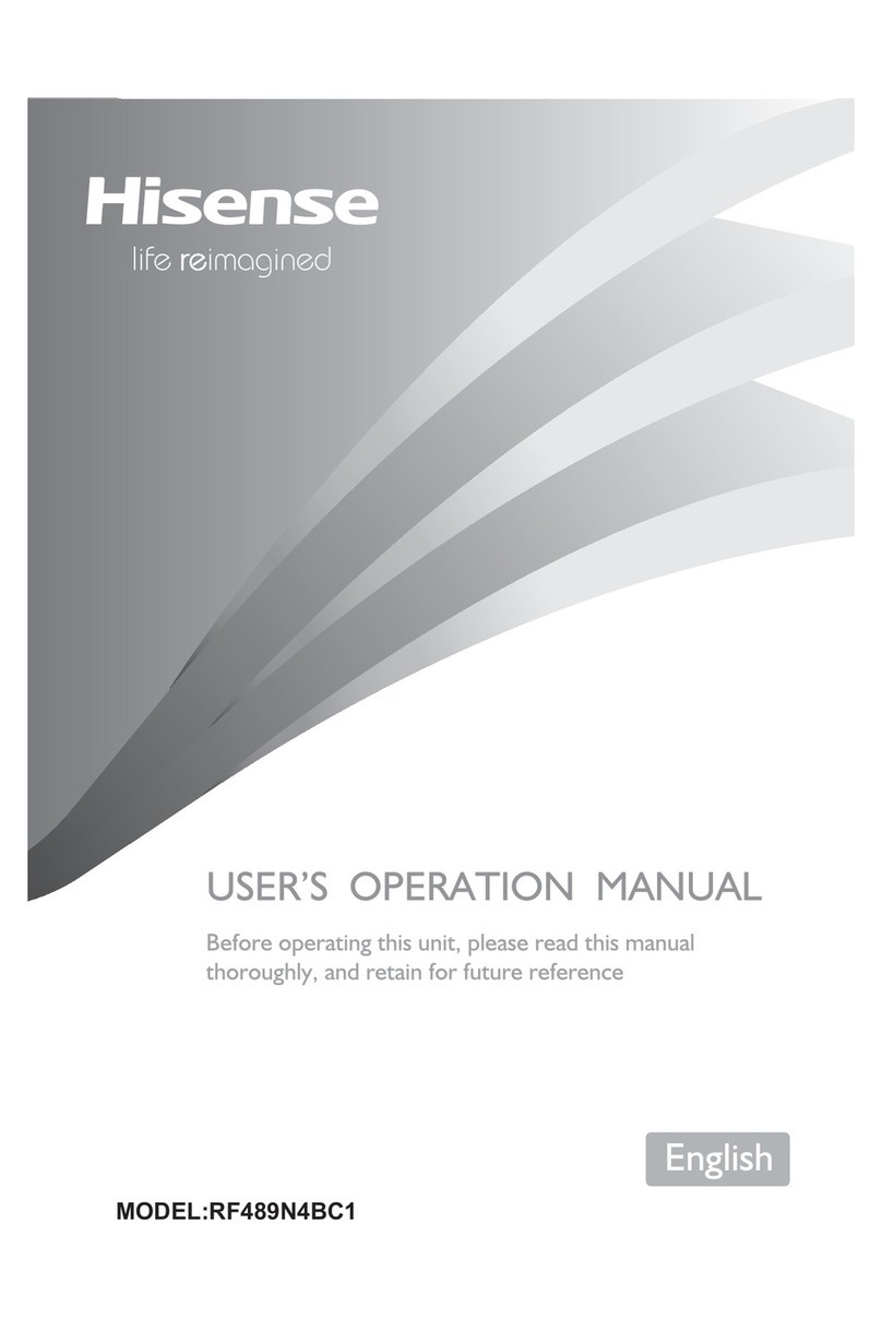 Hisense RF489N4BC1 User's operation manual