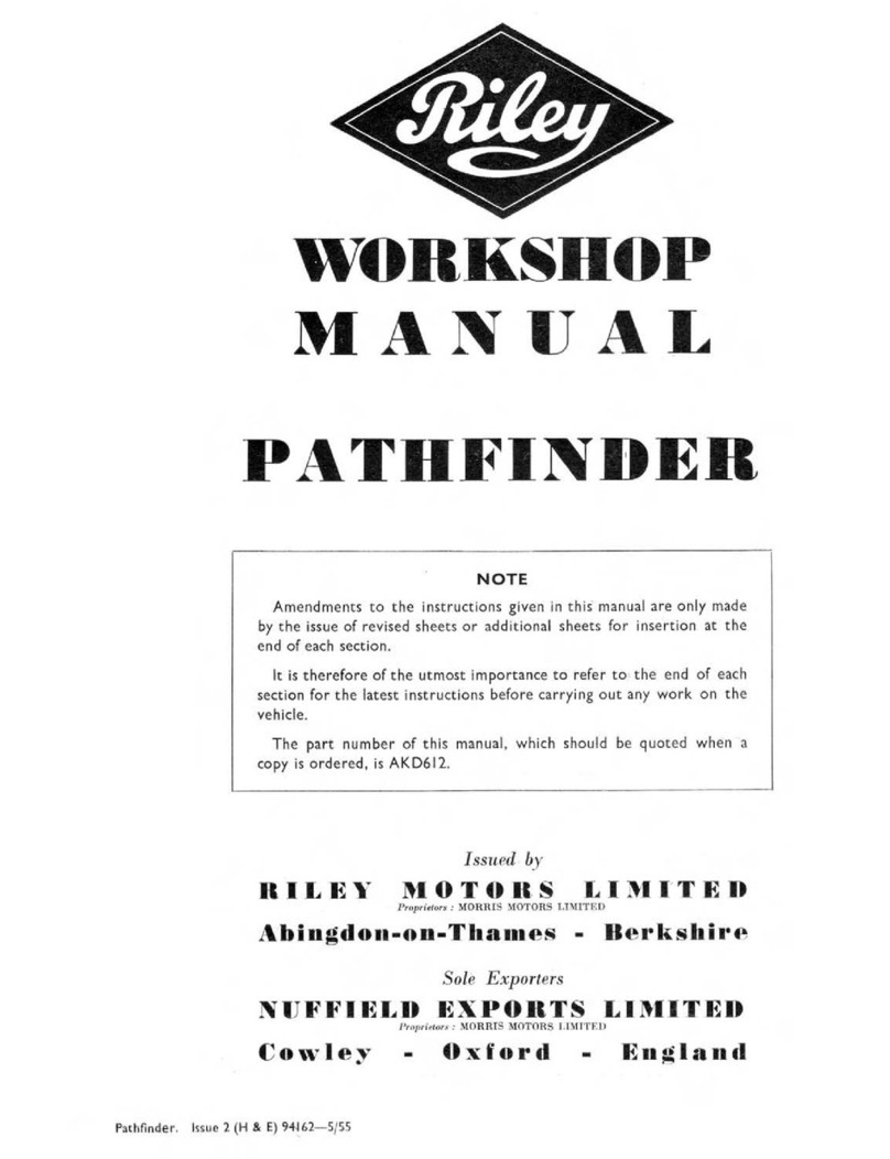 Riley PATHFINDER Workshop manual