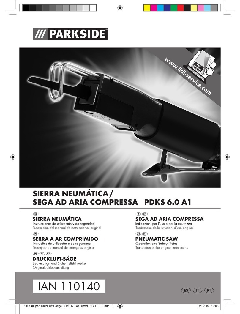 Parkside PDKS 6.0 A1 Operation and safety notes